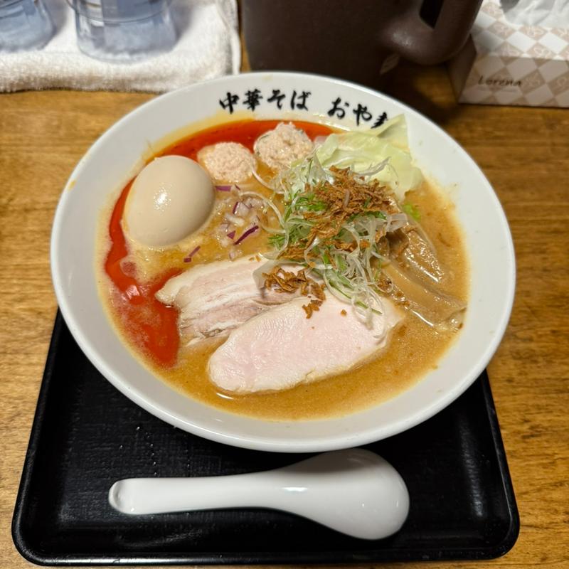 限定ラーメン赤辛(中華そば おや麺)