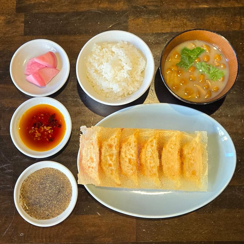 焼餃子6ヶ定食(野方餃子)