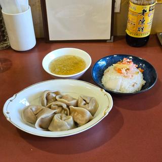 水餃子定食(按田餃子 代々木上原店)