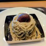 手しぼり栗のモンブラン