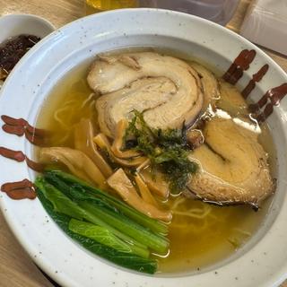 塩ラーメン　大盛り　チャーシュー(麺や 暁)