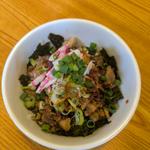 限定丼（ラー油とのりと炙りチャーシューとそれからごはん）(荘内麺場 九九七)