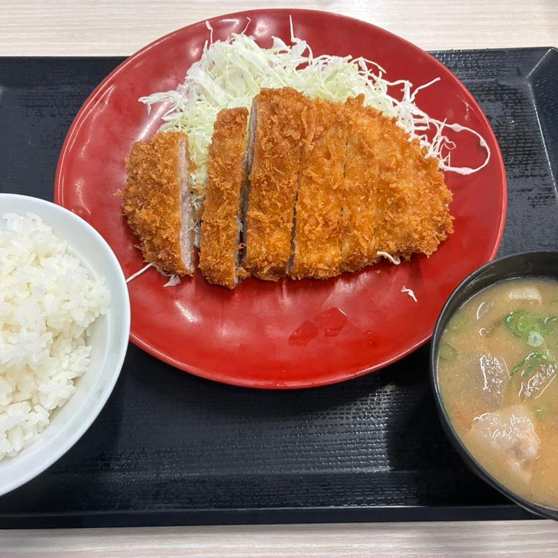 ロースカツ定食(かつや 大阪本町通店)