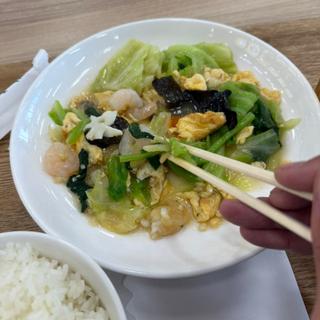 海鮮と野菜炒め(Tea Amo 王記土鍋飯)