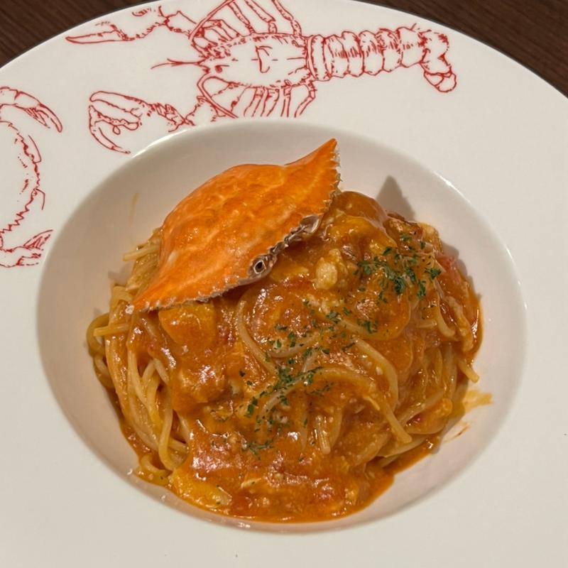 渡り蟹のトマトクリームパスタ(レッドロブスター 江ノ島店)