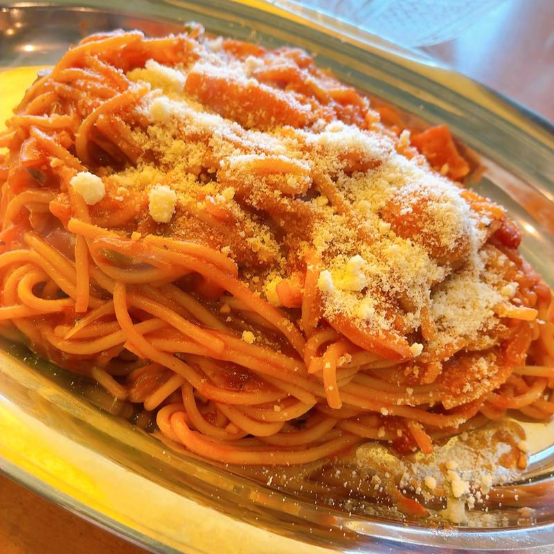 喫茶店のナポリタン(喫茶かもめモカ)