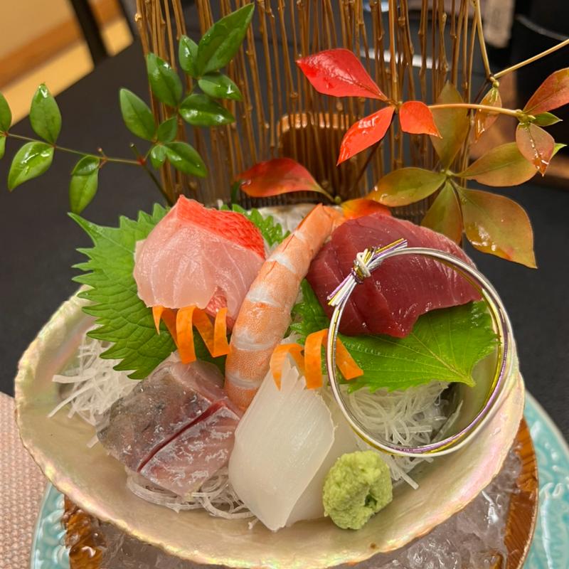 刺身　誕生日盛り(四季亭)