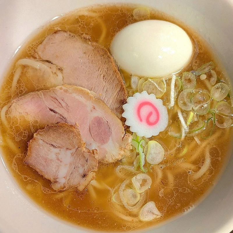 中華そば 中盛 麺240g 味玉(らーめん紬麦 （つむぎ）)