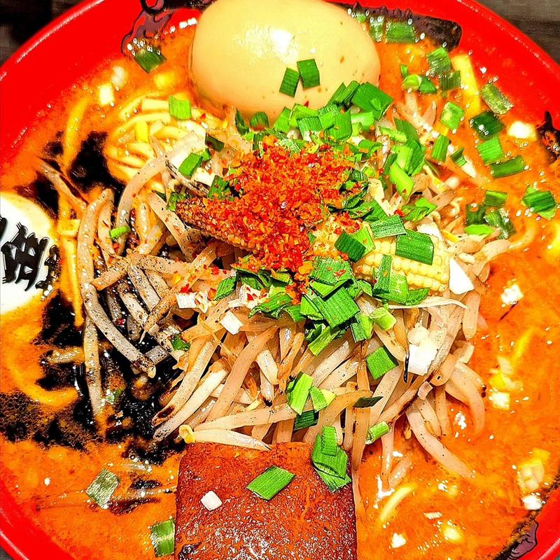 もやしカラシビ味噌ラーメン 大盛 味玉(カラシビ味噌らー麺 鬼金棒 （キカンボウ）)