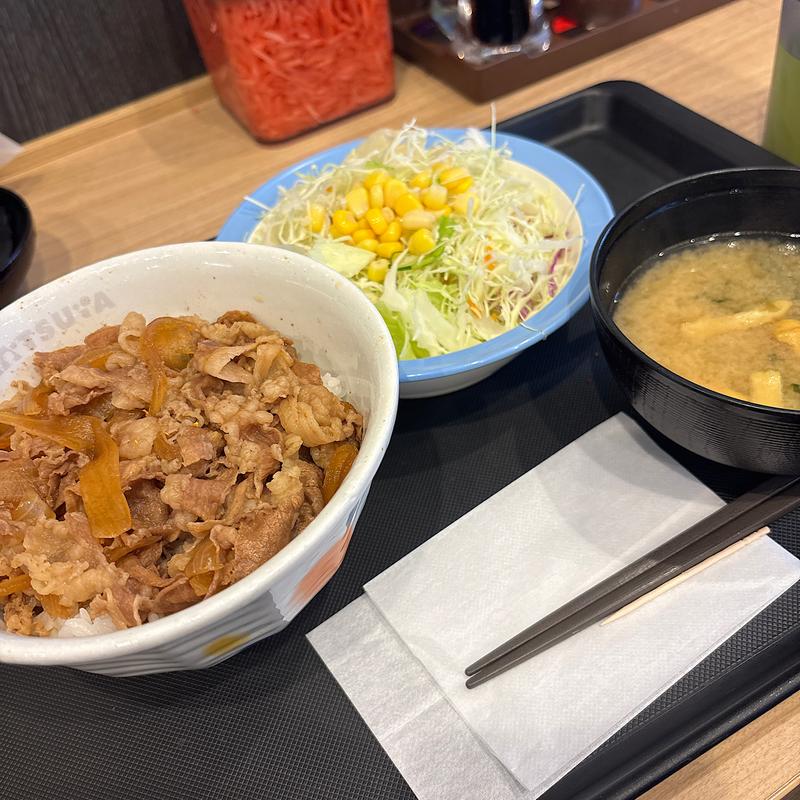 牛めしランチセット並(松屋 渋谷清水橋店 )