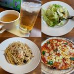 えびカルボランチセット&ピザマルゲリータ(オリーブの丘 保塚店)