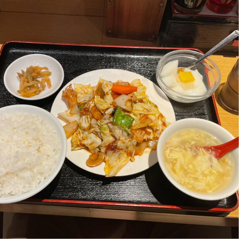 回鍋肉定食(香蘭モアーズ店)
