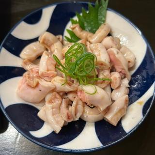 コブクロ刺し(もつ焼き てしまや)