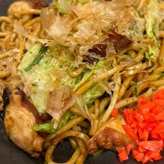 タコ焼きそば(タコとハイボール 明石魚の棚店)