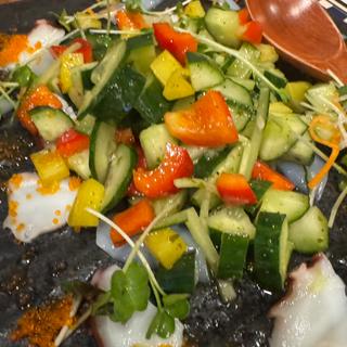 海鮮と野菜のマリネ風前菜(創作ダイニング KUJIRA)