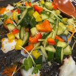 海鮮と野菜のマリネ風前菜(創作ダイニング KUJIRA)