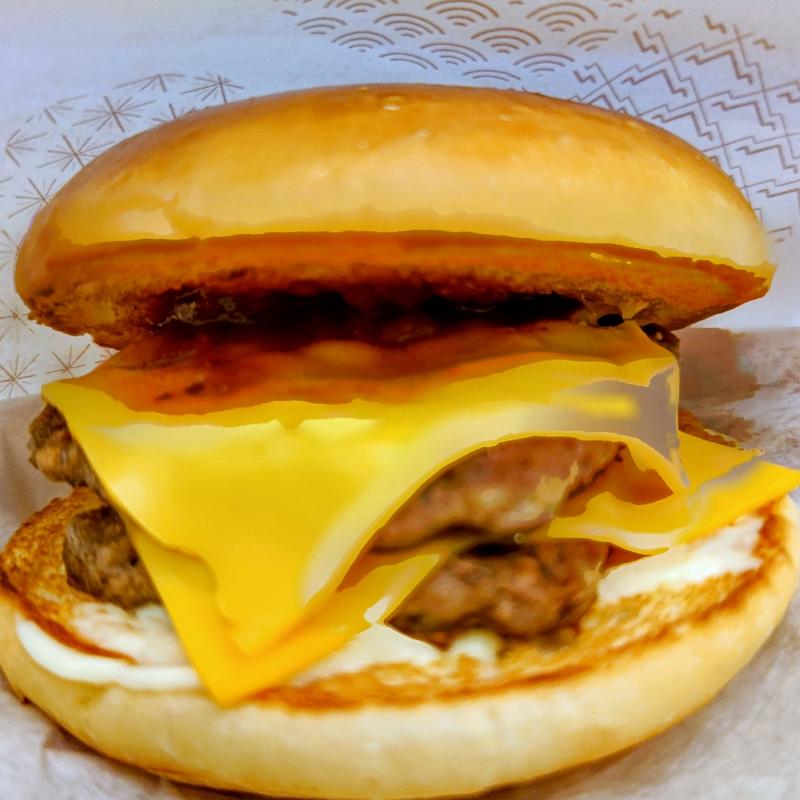 黒毛和牛のダブルチーズバーガー(モスバーガー 上永谷店)