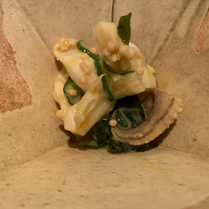 イカゲソと九条葱のぬた(さくらい)