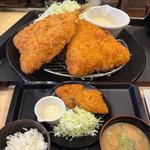 アジフライ2枚定食・小ライス