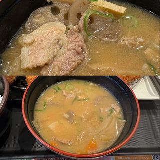 豚汁・定食のセット(松のや 天王町店)