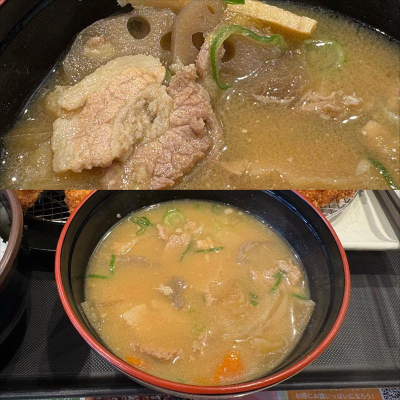 豚汁・定食のセット(松のや 天王町店)