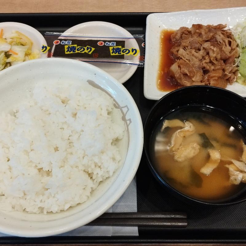 得朝牛皿定食(松屋 お花茶屋店 )