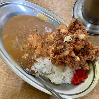 カレーライス ゲソ天(一由そば )