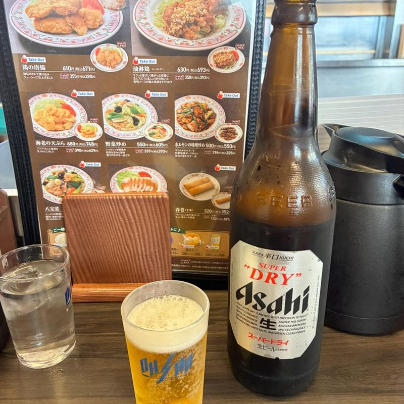 瓶ビール(餃子の王将1号店)