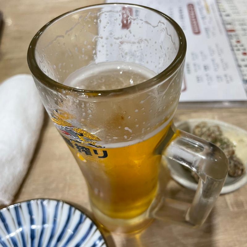 生ビール 中(寿司と日本酒 よってき)