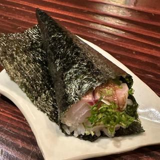 炙りのどぐろの手巻き寿司(野口太郎)