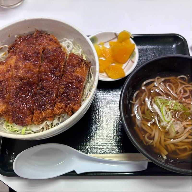 ソースカツ丼ミニそば定食(駒ヶ岳サービスエリア（下り線）スナックコーナー )