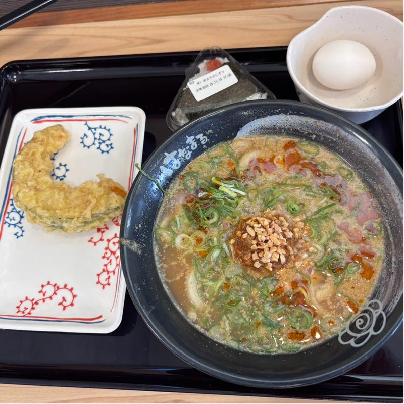 ゴマ坦々うどん(はなまるうどん×吉野家 安城横山店)
