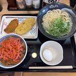 牛丼 かけうどん