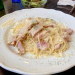 燻製ベーコンのカルボナーラ(ポッツォーリ )