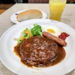 ハンバーグ モーニングセット(ガスト 上永谷店)