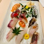 大盛りにぎり寿司ランチ1.5人前13貫