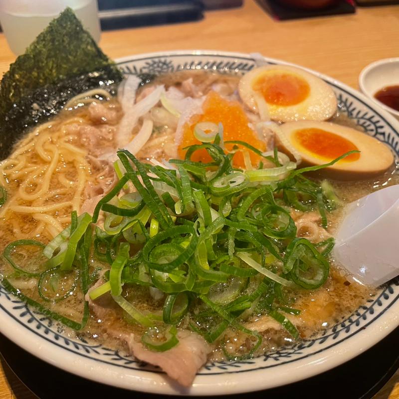 味玉肉そば(麺大盛)(丸源ラーメン 垂水名谷店)