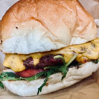 炭火焼バーガーw/フレンチフライ(チャコールグリル グリーン 馬車道)