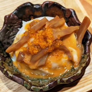 塩辛と里芋のポテサラ(酒と肴おけや)