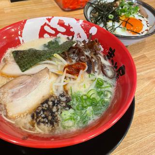 牛白湯ラーメン焼豚丼定食