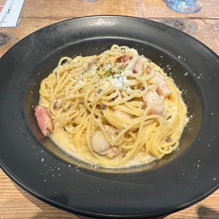 帆立貝とベーコンのクリームパスタ ポルチーニ風味(グッドスプーン 阪急西宮ガーデンズゲート館)
