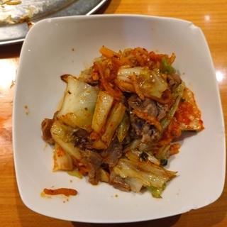 豚キムチ炒め(立飲みカドクラ)