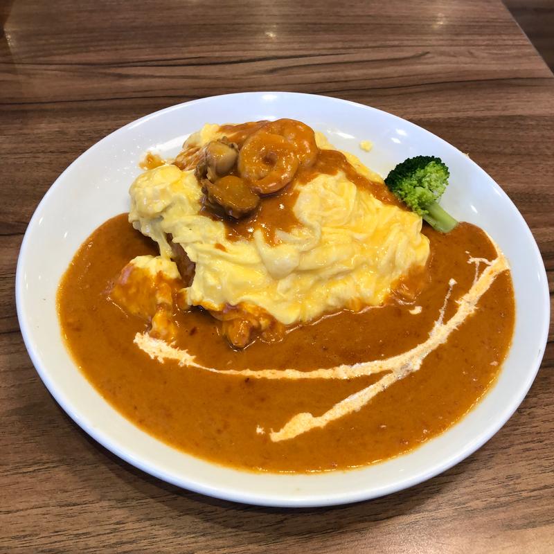 復刻 ビスクソースのオムライス（ドリンク付き）(高倉町珈琲 八街店)