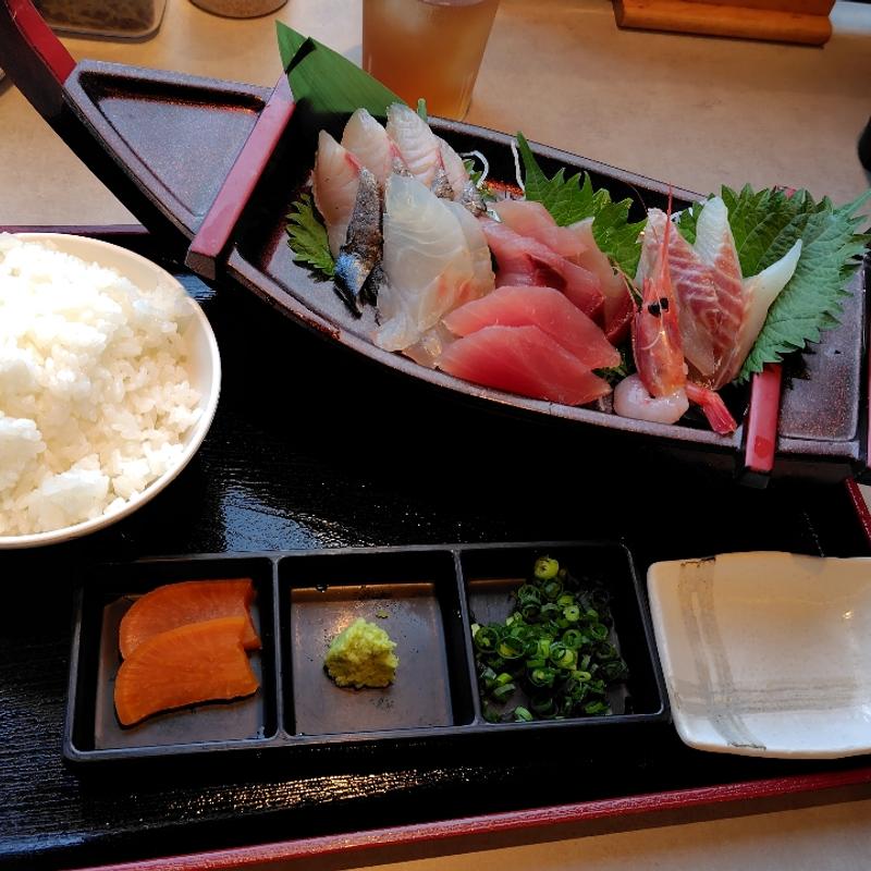 刺し身定食(水橋食堂 漁夫)