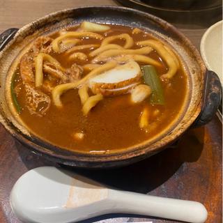 名古屋コーチン煮込うどん(山本屋総本家 金シャチ横丁店)