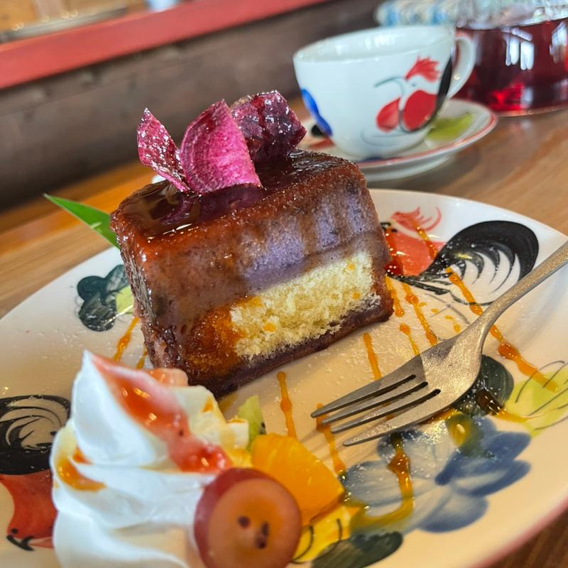 紅芋の焼きプリン(亜熱帯茶屋 （アネッタイチャヤ）)