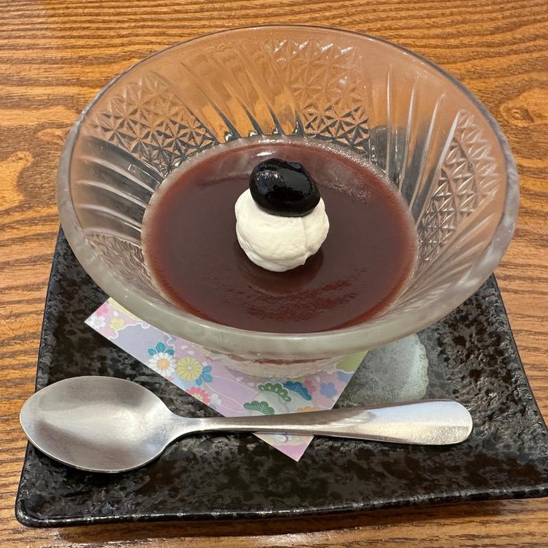 お蕎麦のプリン(手打ち蕎麦 ゆうり庵)