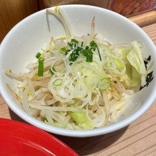 豚鶏つけ麺、野菜