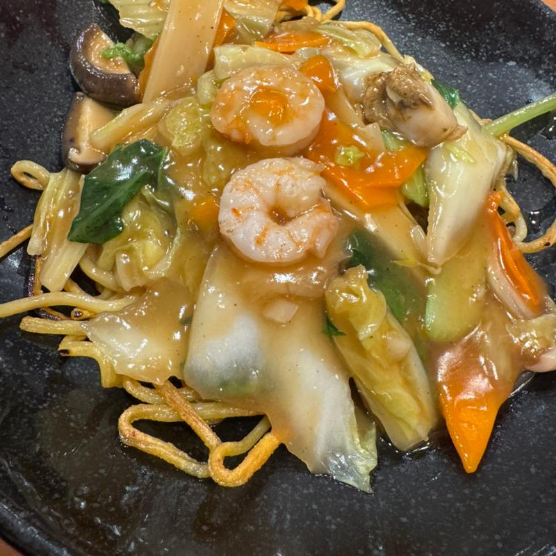 海鮮あんかけ焼そば(餃子の王将 三木店)