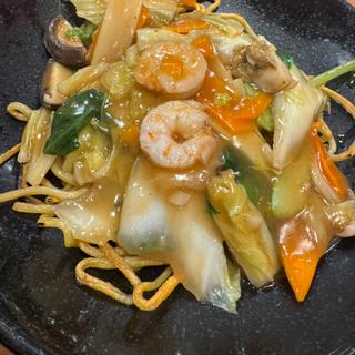 海鮮あんかけ焼そば(餃子の王将 三木店)